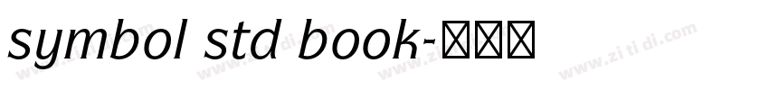 symbol std book字体转换